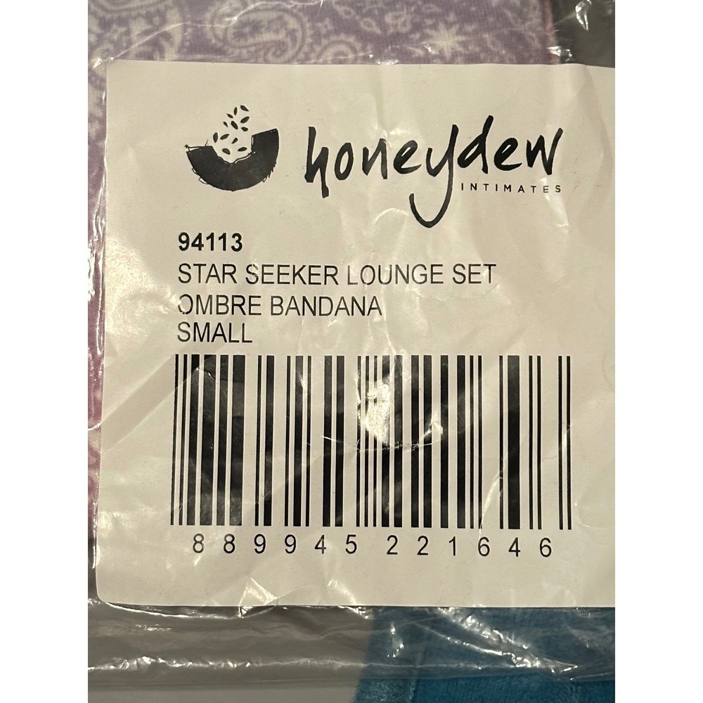 NEW Nordstrom Honeydew Intimates Star Seeker‎ Lounge Set Pink Purple Small Cozy - Picture 3 of 4